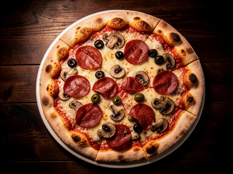 Pizza Peperoni Würstel